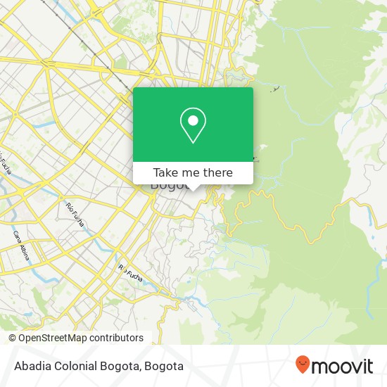 Abadia Colonial Bogota map