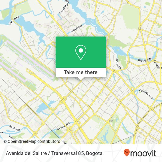 Avenida del Salitre / Transversal 85 map