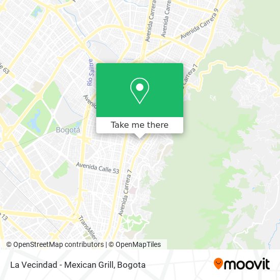 Mapa de La Vecindad - Mexican Grill