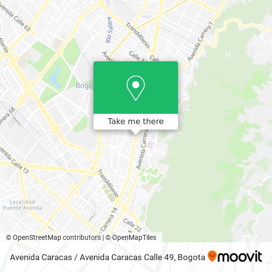 Avenida Caracas / Avenida Caracas Calle 49 map