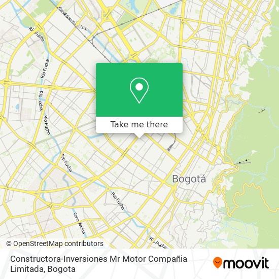 Constructora-Inversiones Mr Motor Compañia Limitada map