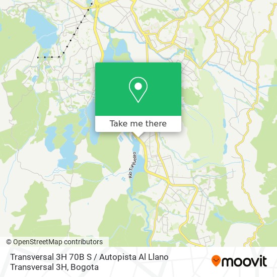 Mapa de Transversal 3H 70B S / Autopista Al Llano Transversal 3H