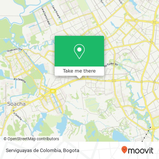 Serviguayas de Colombia map