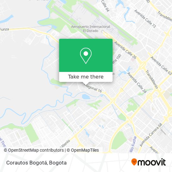 Corautos Bogotá map