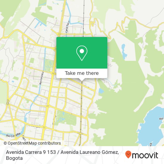 Mapa de Avenida Carrera 9 153 / Avenida Laureano Gómez