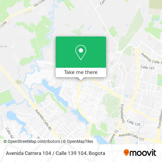 Mapa de Avenida Carrera 104 / Calle 139 104