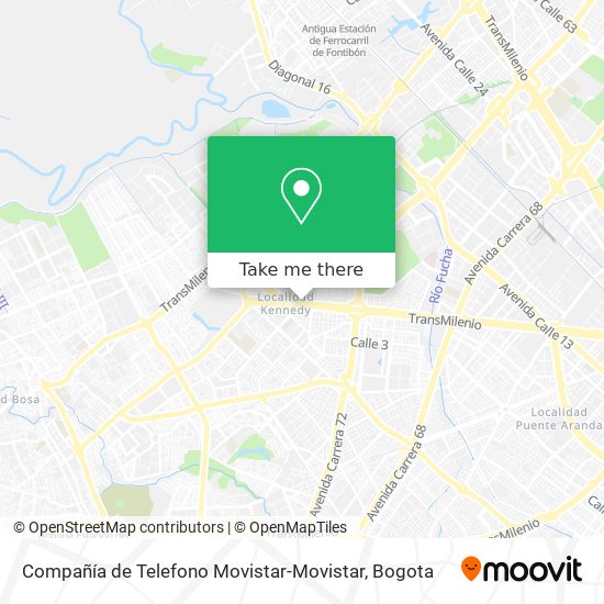 Mapa de Compañía de Telefono Movistar-Movistar