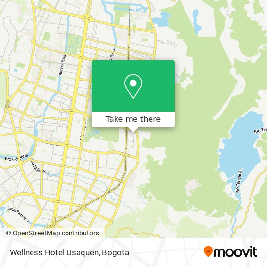 Wellness Hotel Usaquen map