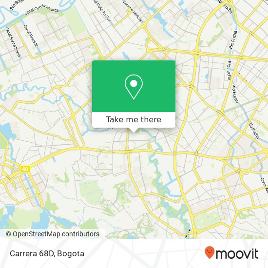 Mapa de Carrera 68D