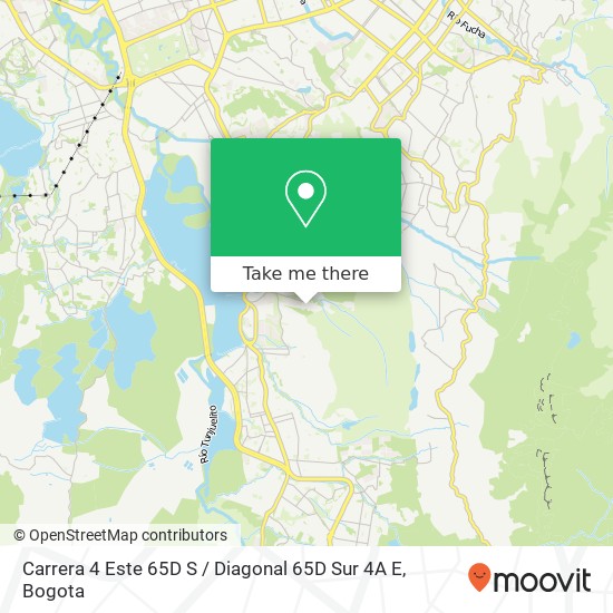 Mapa de Carrera 4 Este 65D S / Diagonal 65D Sur 4A E