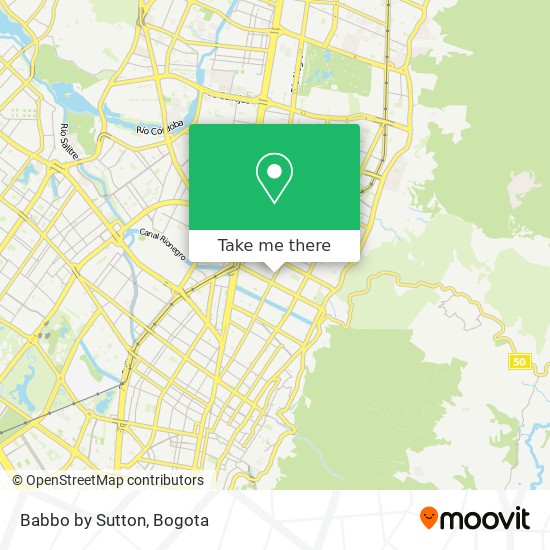 Babbo by Sutton map