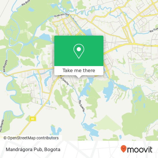 Mandrágora Pub map