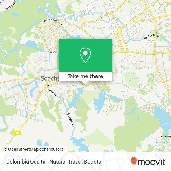 Colombia Oculta - Natural Travel map