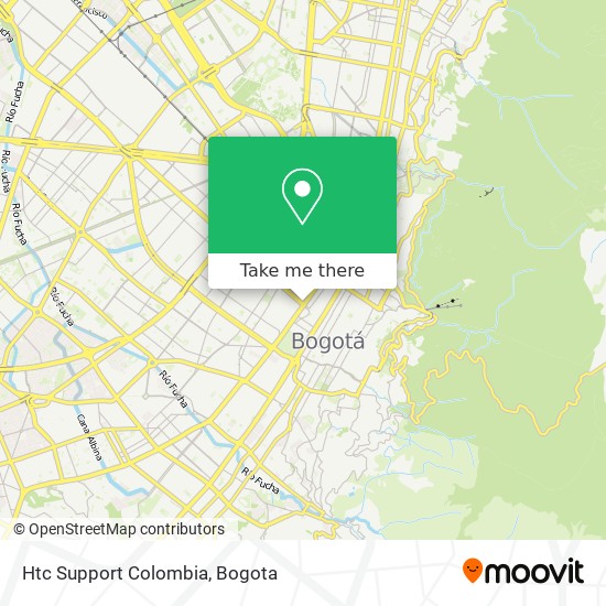 Htc Support Colombia map