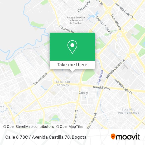 Mapa de Calle 8 78C / Avenida Castilla 78