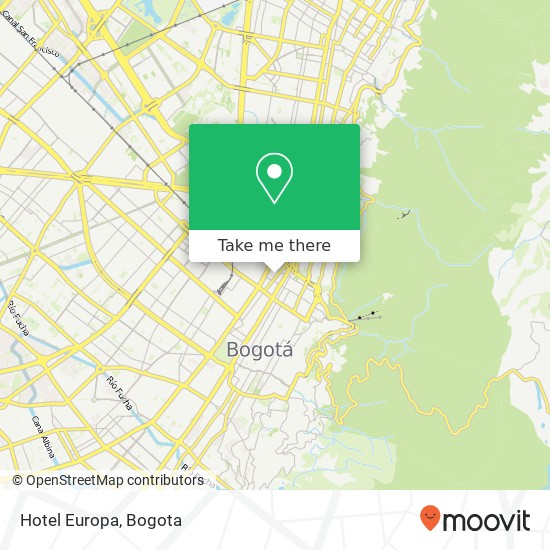 Hotel Europa map