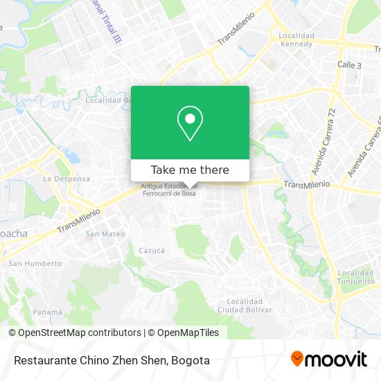 Restaurante Chino Zhen Shen map