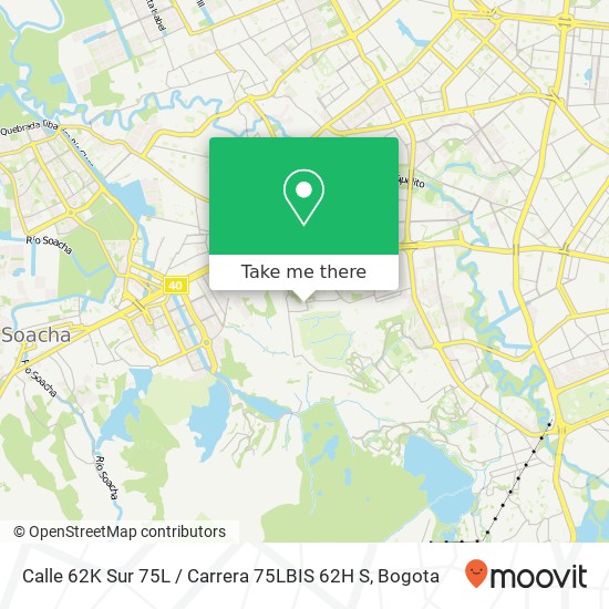 Calle 62K Sur 75L / Carrera 75LBIS 62H S map