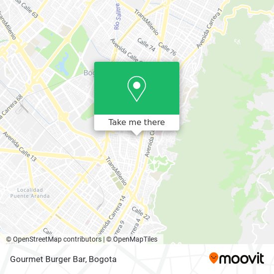 Mapa de Gourmet Burger Bar