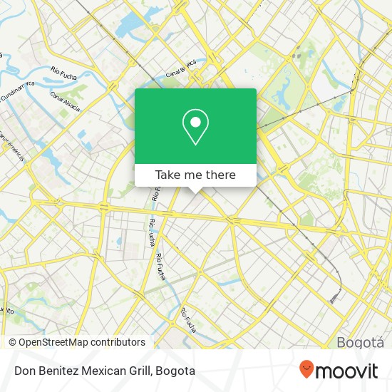 Mapa de Don Benitez Mexican Grill