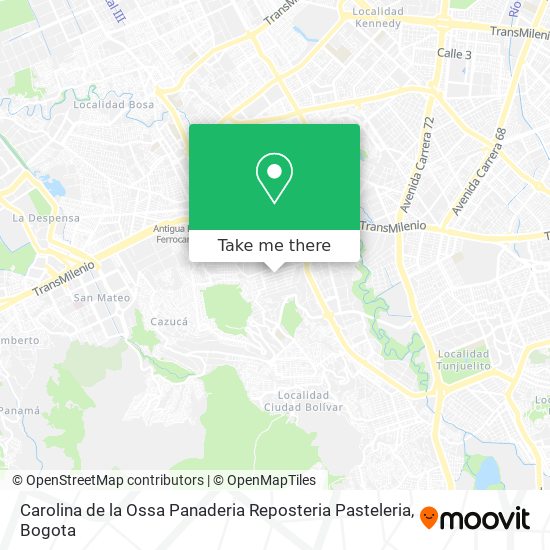 Carolina de la Ossa Panaderia Reposteria Pasteleria map