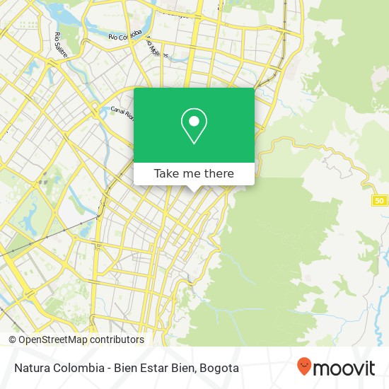 Natura Colombia - Bien Estar Bien map
