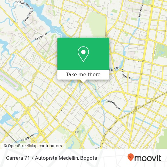 Carrera 71 / Autopista Medellín map