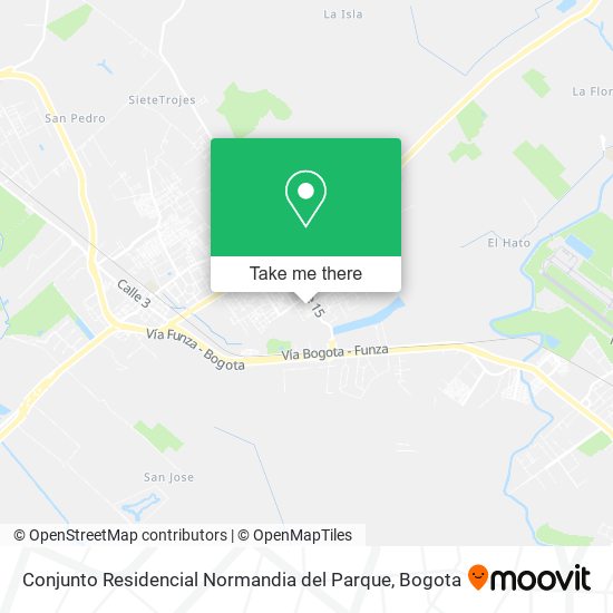 Mapa de Conjunto Residencial Normandia del Parque