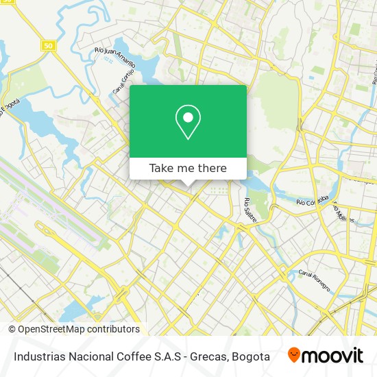 Industrias Nacional Coffee S.A.S - Grecas map