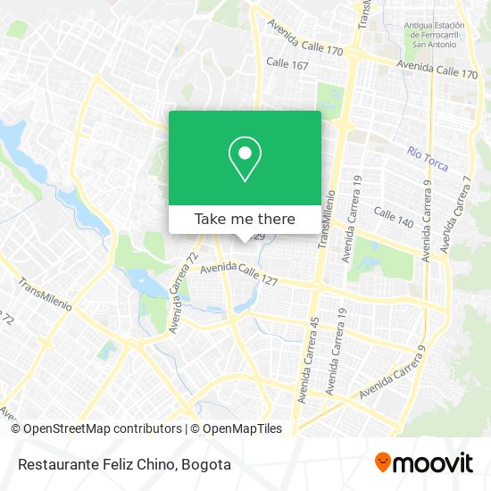 Restaurante Feliz Chino map