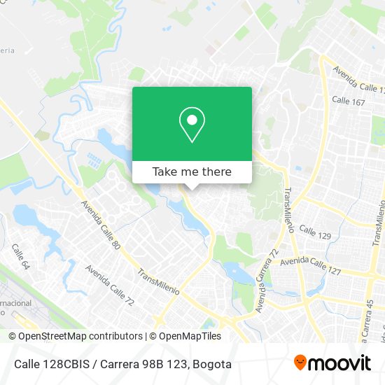 Calle 128CBIS / Carrera 98B 123 map
