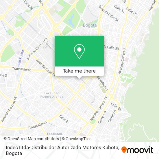 Mapa de Indec Ltda-Distribuidor Autorizado Motores Kubota