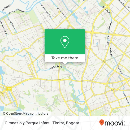 Gimnasio y Parque Infantil Timiza map