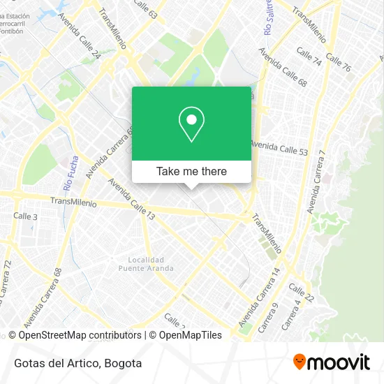 Gotas del Artico map