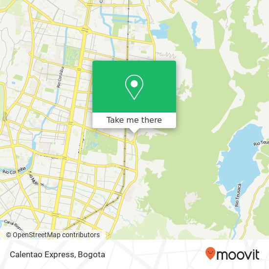 Calentao Express map