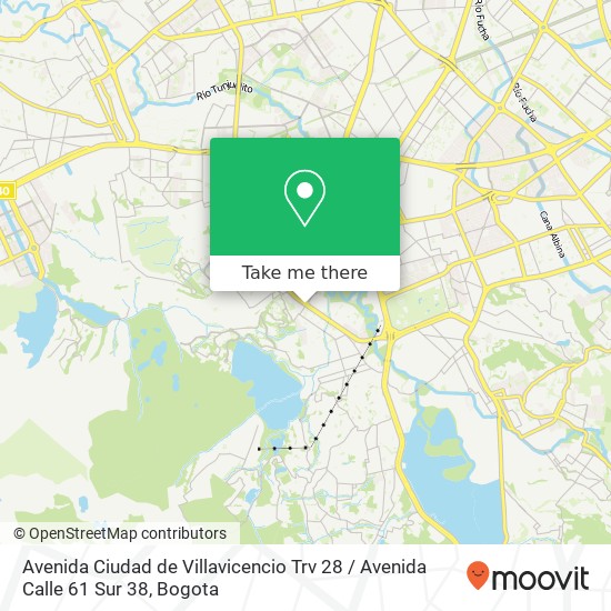 Avenida Ciudad de Villavicencio Trv 28 / Avenida Calle 61 Sur 38 map