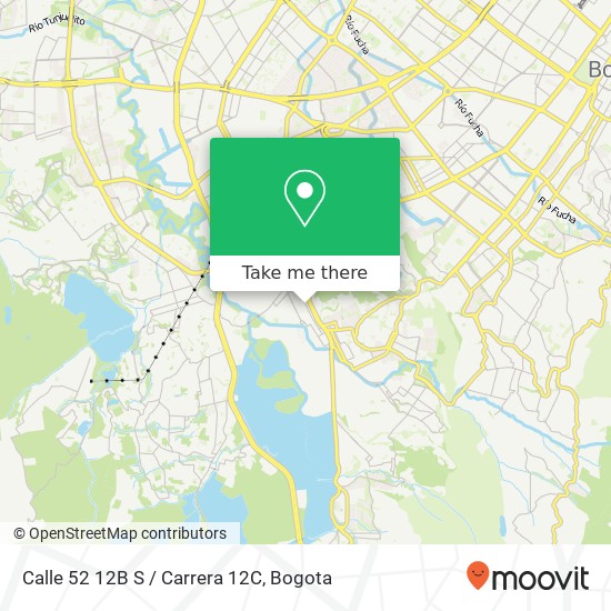 Mapa de Calle 52 12B S / Carrera 12C