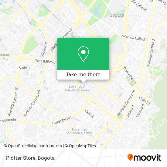 Mapa de Plotter Store