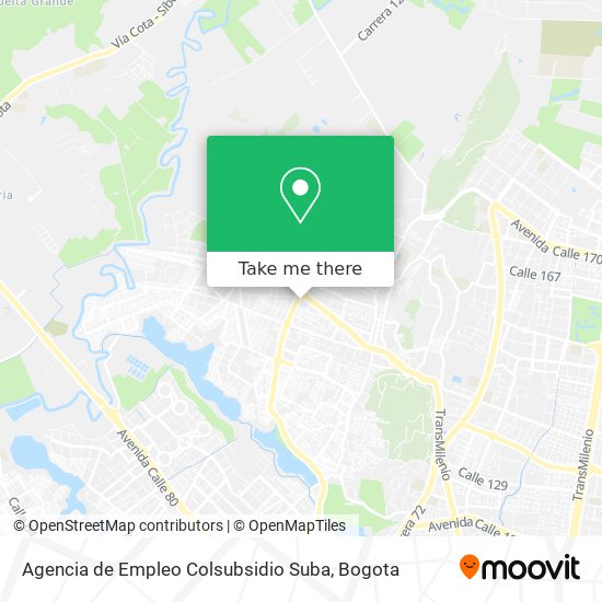 Agencia de Empleo Colsubsidio Suba map