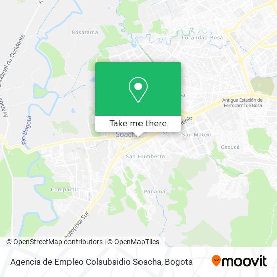 Agencia de Empleo Colsubsidio Soacha map