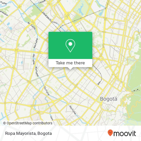 Ropa Mayorista map