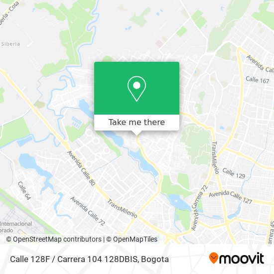 Calle 128F / Carrera 104 128DBIS map