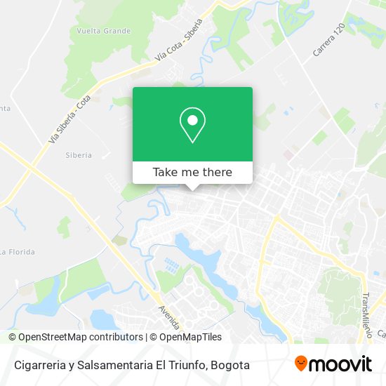 Mapa de Cigarreria y Salsamentaria El Triunfo