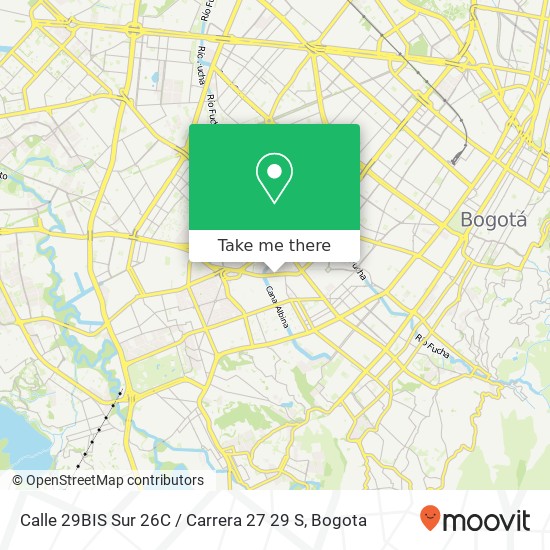 Calle 29BIS Sur 26C / Carrera 27 29 S map