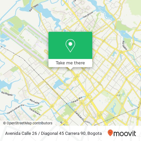 Avenida Calle 26 / Diagonal 45 Carrera 90 map