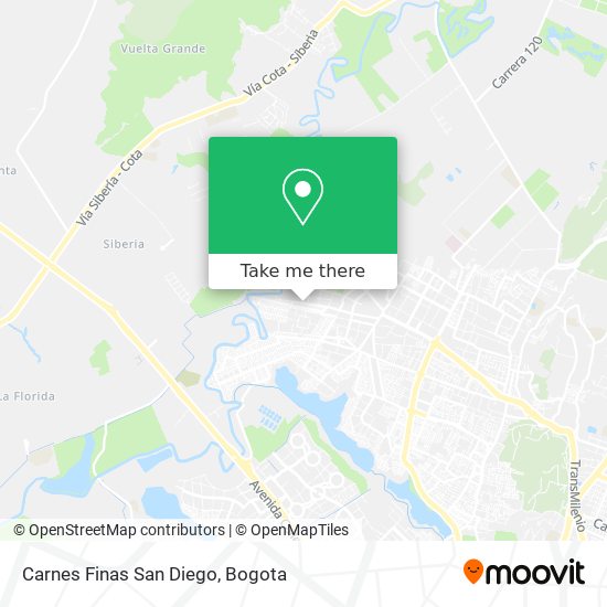 Carnes Finas San Diego map