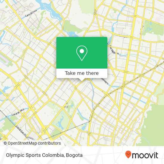 Olympic Sports Colombia map