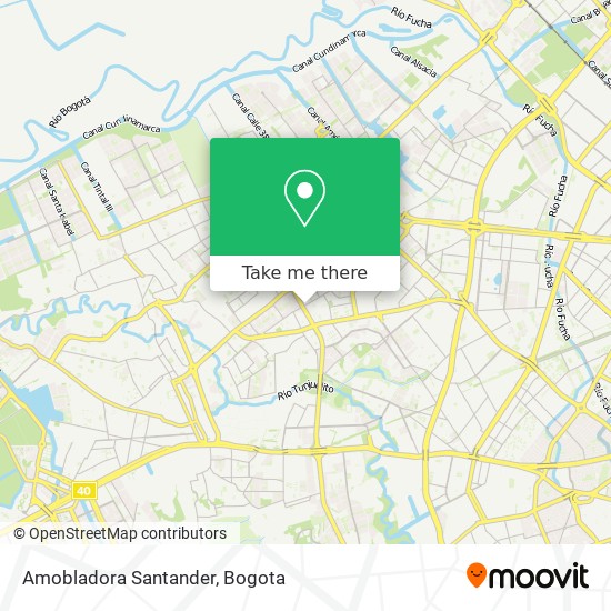 Amobladora Santander map