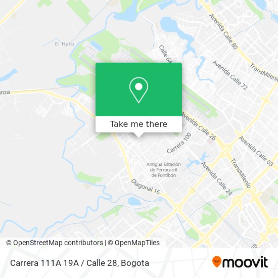 Carrera 111A 19A / Calle 28 map