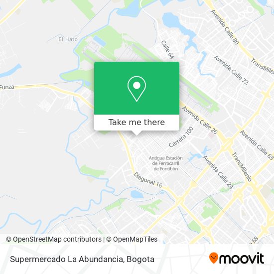 Mapa de Supermercado La Abundancia